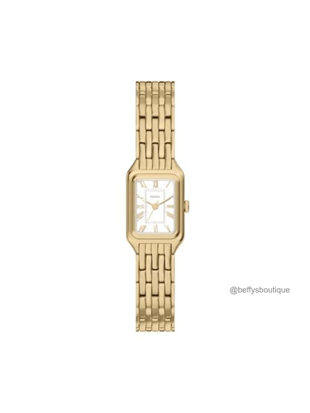 Quartz Stainless Steel Rectangular Bracelet Watch 23mm Water Resistant